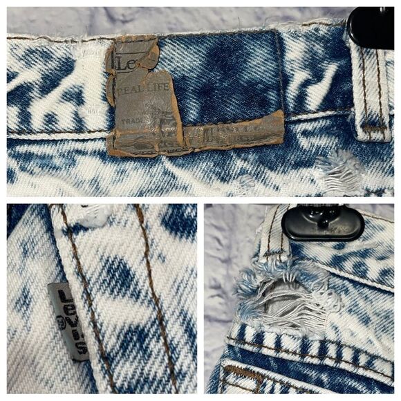 VTG 80's 90s Levi's Sz 0 Made in USA acid wash jeans - Picture 9 of 10